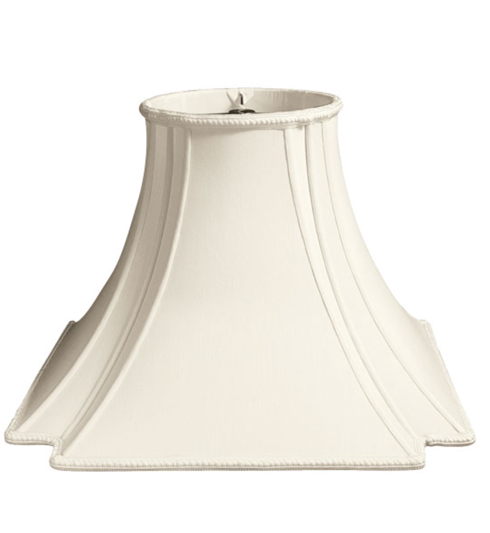 SL197 Egg Shantung V-Corner Square Shade