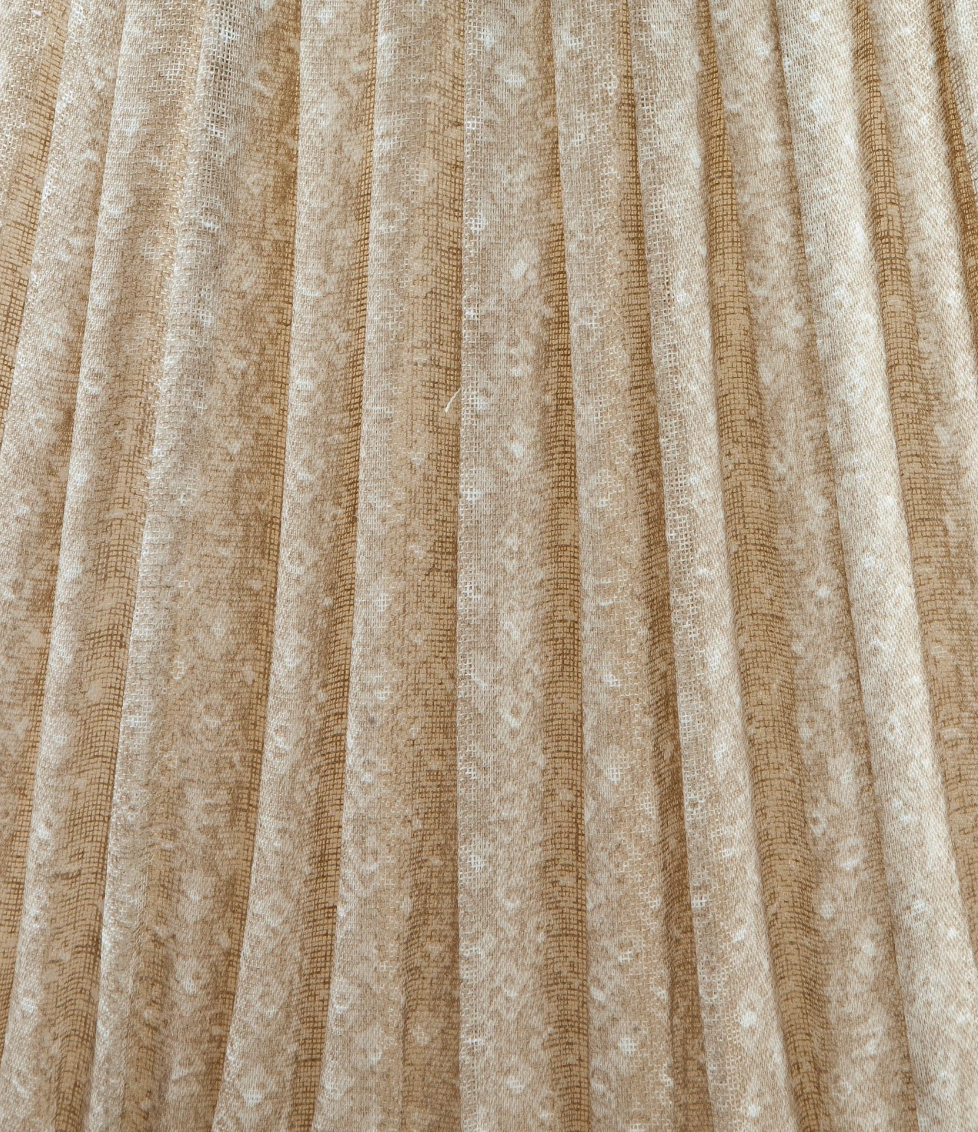 Fermoie Modified Empire Linen Shade in Ecru Figured