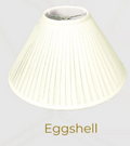 Royal BS727 Eggshell Shantung Coolie Empire Side Pleat Shade