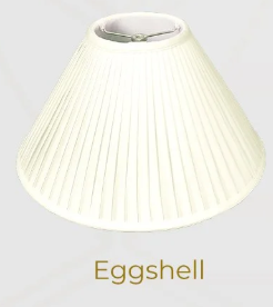 Royal BS727 Eggshell Shantung Coolie Empire Side Pleat Shade
