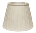 SL206 White Linen Box Pleat Shade