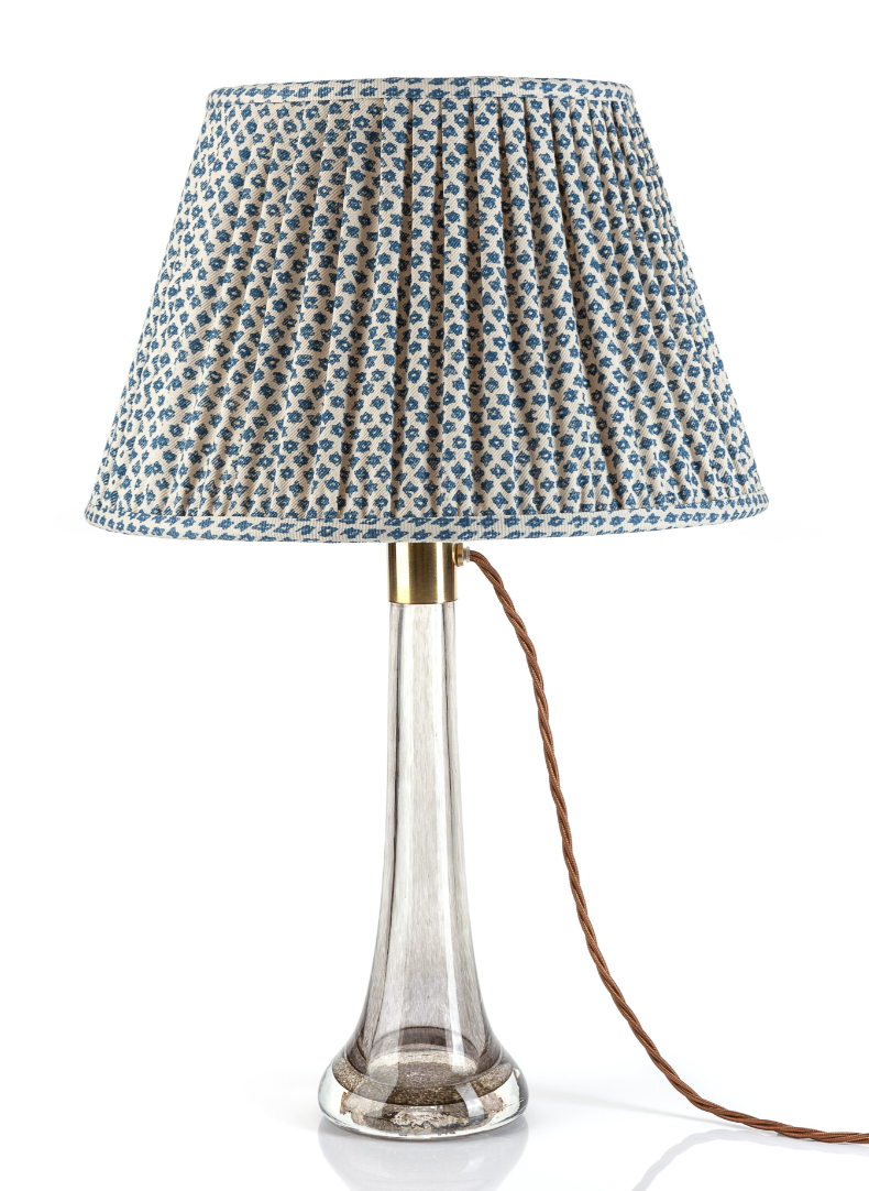 Fermoie Modified Empire Cotton Shade in Blue Marden