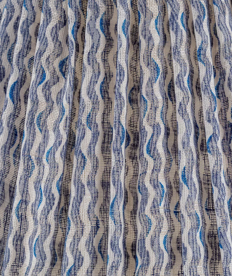 Fermoie Modified Empire Linen Shade in Blue Popple