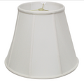 SL46 White Shantung Deep Empire Shade
