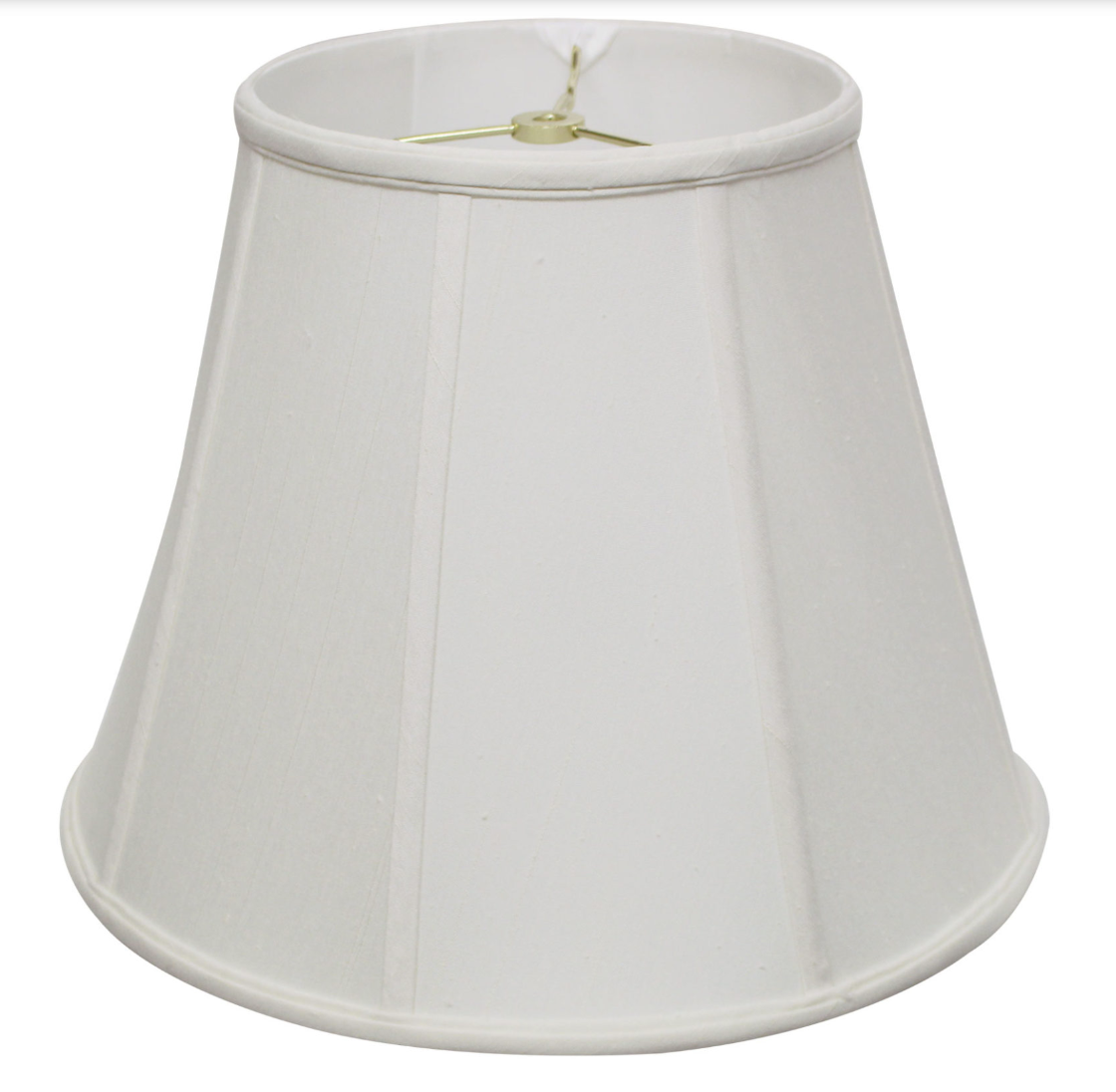 SL46 White Shantung Deep Empire Shade