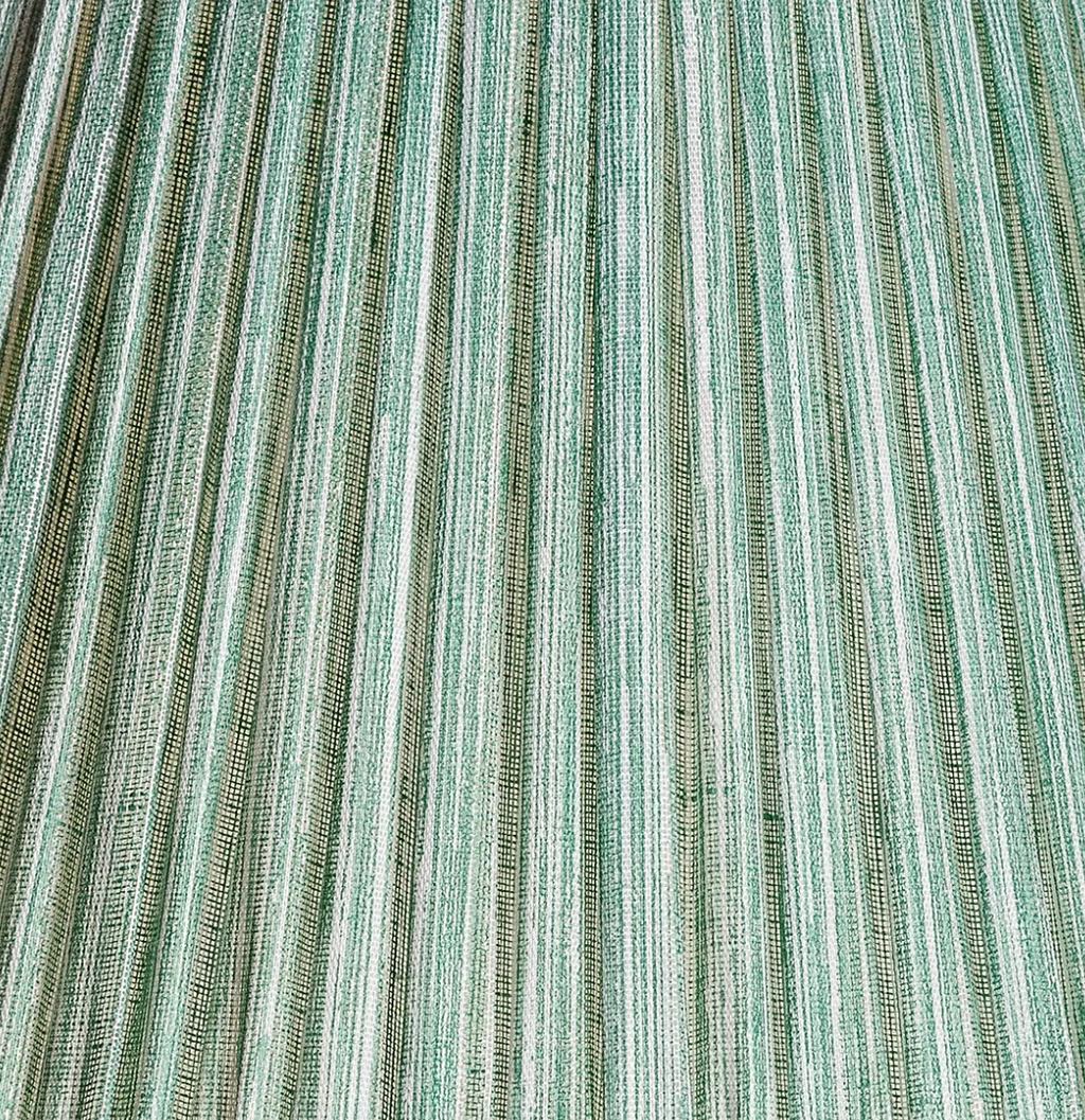 Fermoie Modified Empire Linen Shade in Green Strié