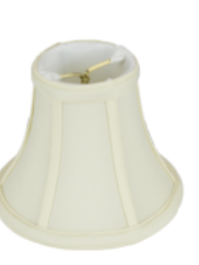 148 Eggshell Shantung Bell with Piping