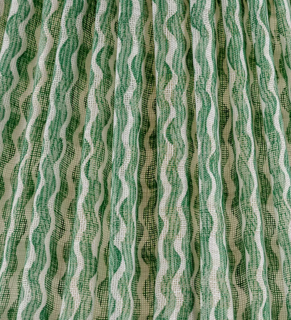 Fermoie Modified Empire Linen Shade in Green Popple