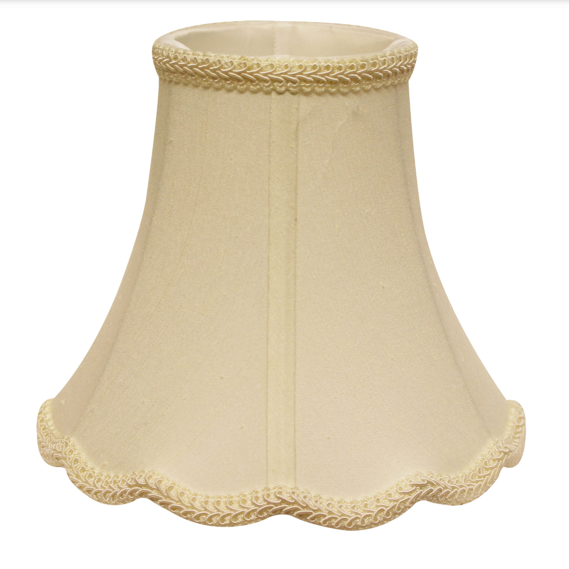 SL47 Egg Shantung Scallop Bell Shade