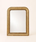 French Antique Gilt Arched Mirror