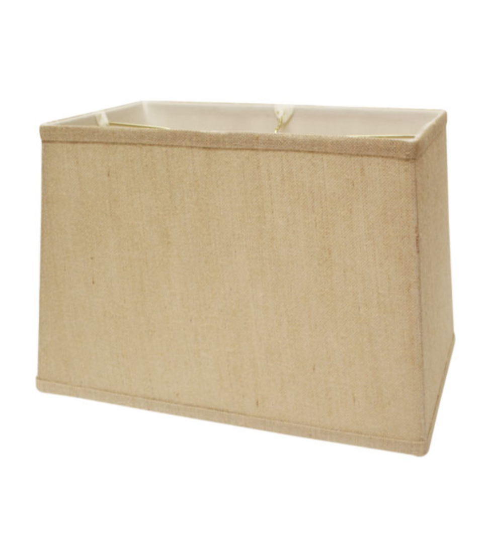 SL135 Jute Burlap Retro Rectangle Shade