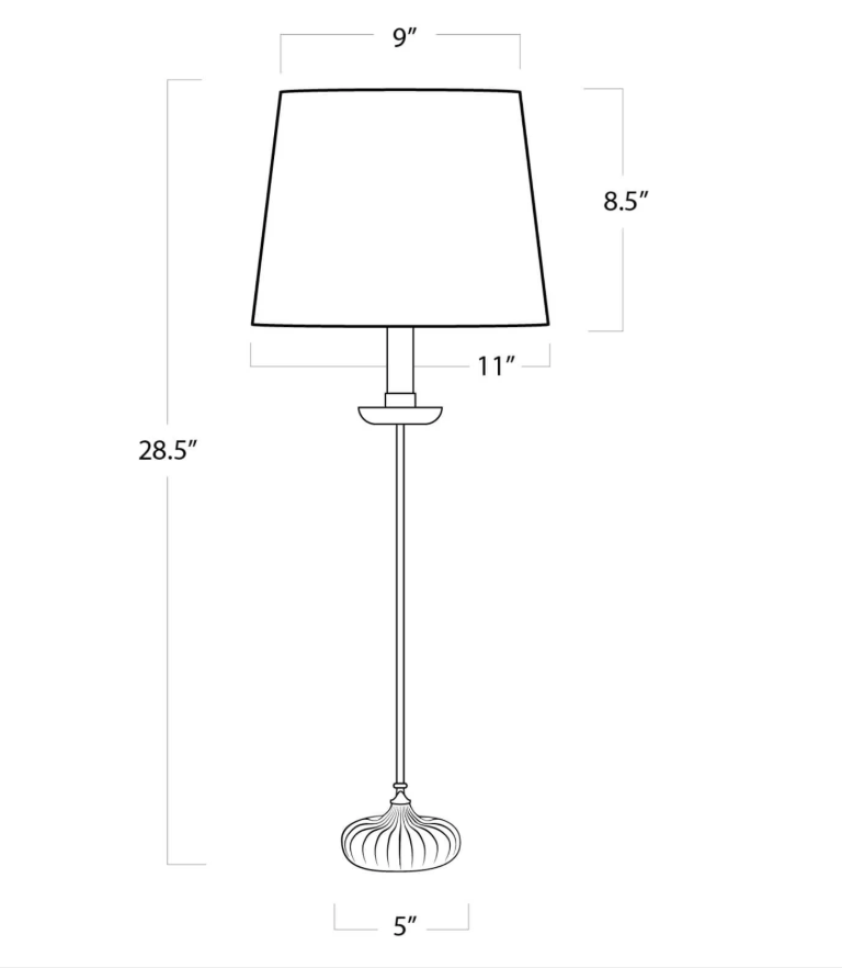 Clove Stem Buffet Table Lamp