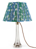 Fermoie Modified Empire Linen Shade in Green and Blue Whittle