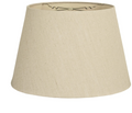 Royal HB606 Cream Linen Hardback Tapered Shallow Drum Shade