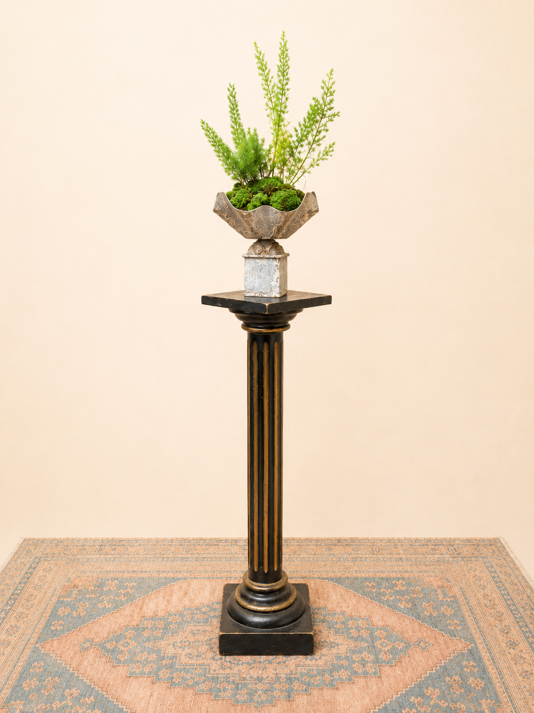 Antique French Painted Pedestal
