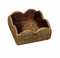 Rattan Scallop Cocktail Napkin Holder