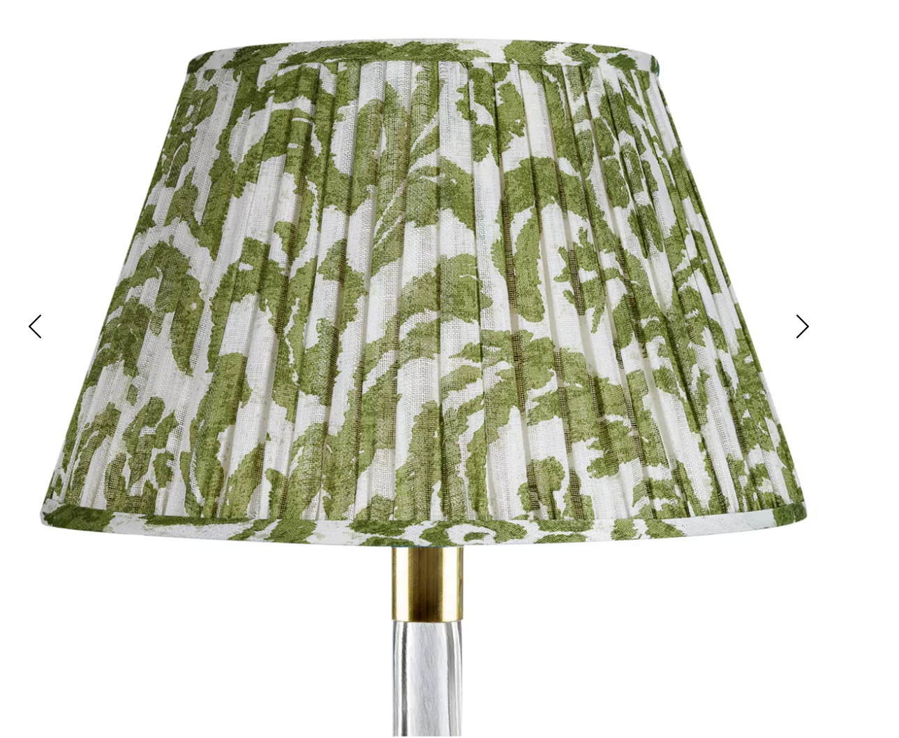 Fermoie Modified Empire Linen Shade in Green Marlborough