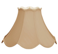 Royal DS97 Antique Gold Shantung Scalloped Bell with Trim Shade