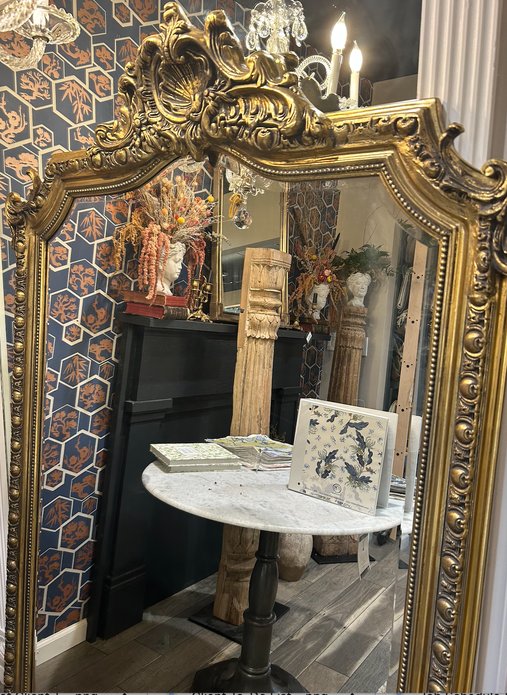 Ornate Giltwood French Mirror