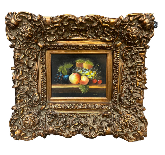 "Fruit" Painting in Gilt Frame