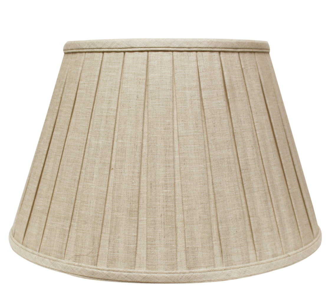 SL206 Oatmeal Linen Box Pleat Shade