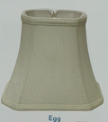 SL68 Egg Shantung Cut Corner Rectangle Bell Shade