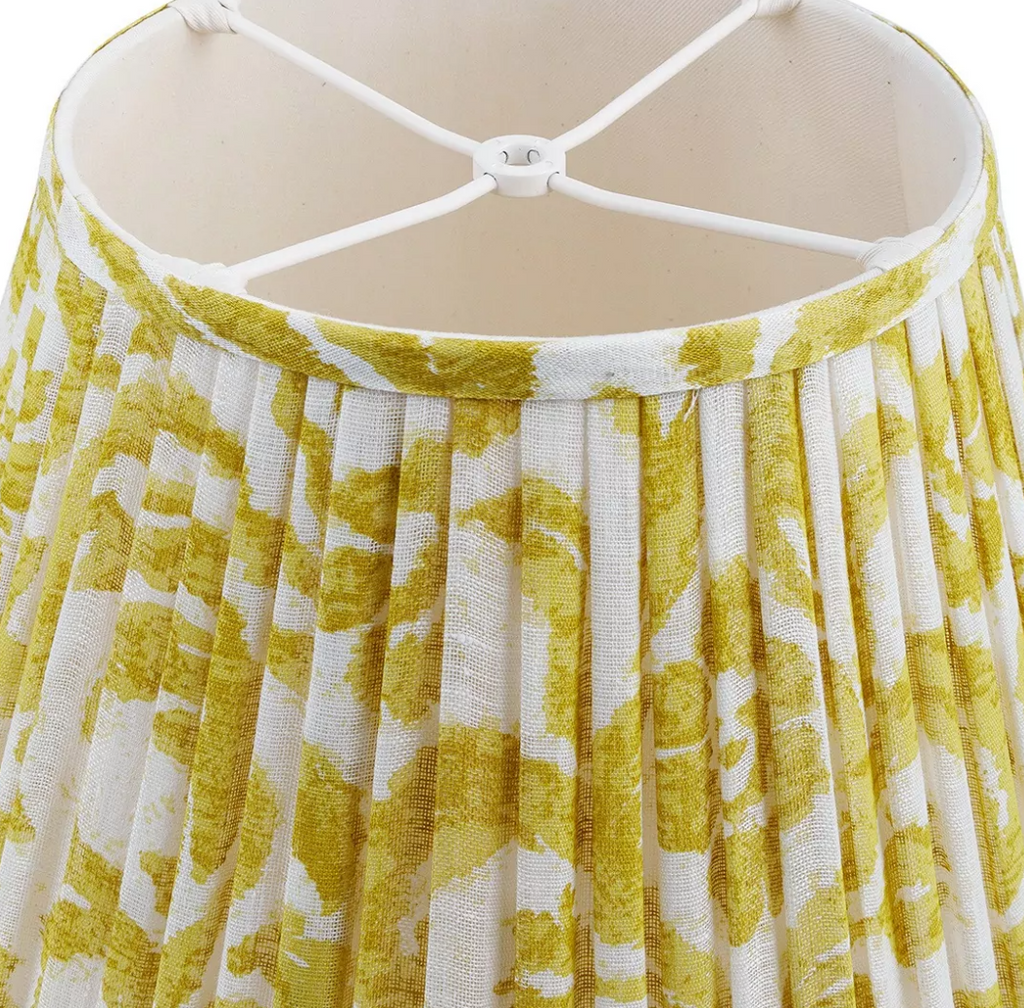Fermoie Modified Empire Linen Shade in Yellow Marlborough