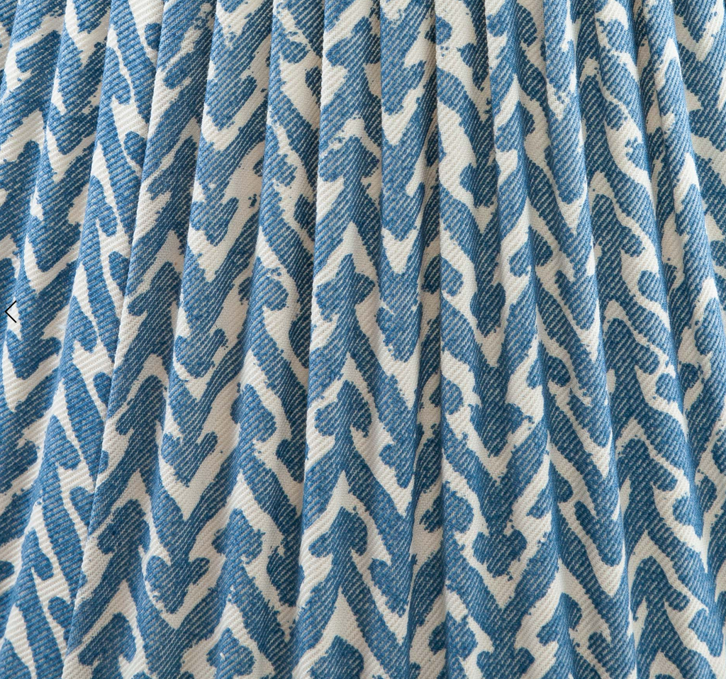 Fermoie Modified Empire Cotton Shade in Blue Rabanna