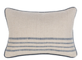 Newport Pillow- Natural/Navy