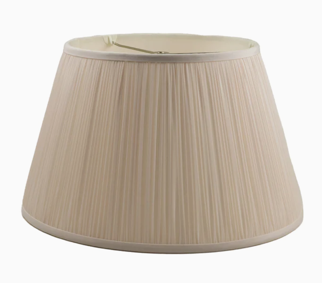 Candelight Mushroom Pleat Modified Empire Silk Shade