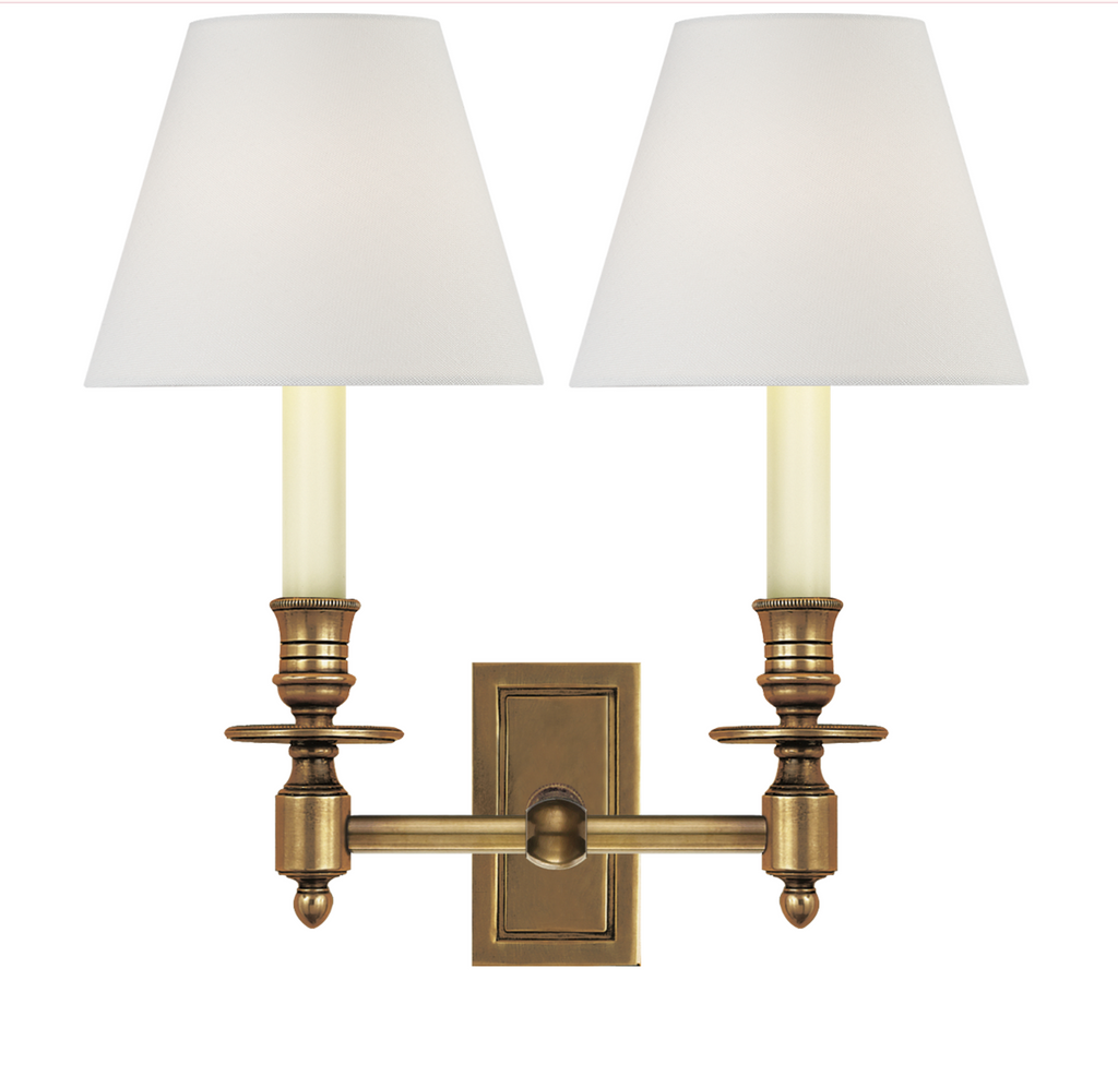 French Double Library Sconce