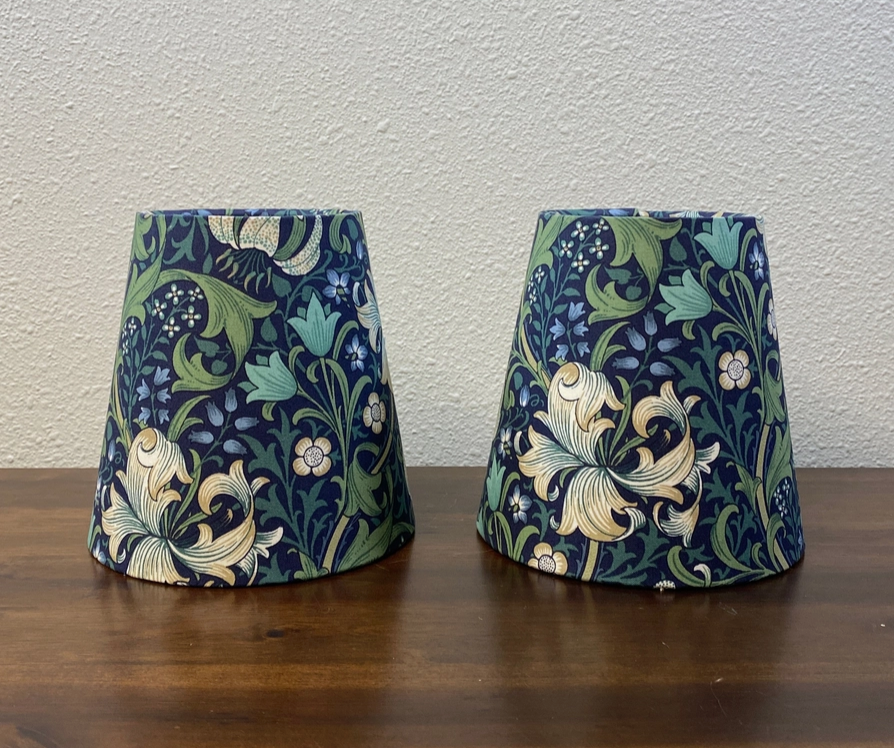 William Morris 5" Candle Clip Empire Lampshade