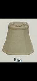 SL64 Egg Shantung Cut Corner Square Bell Shade