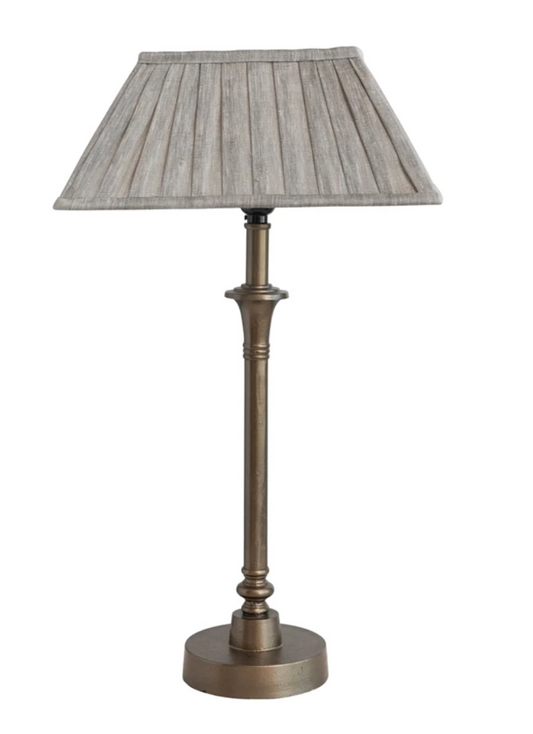 Metal Table Lamp with Rectangular Shade