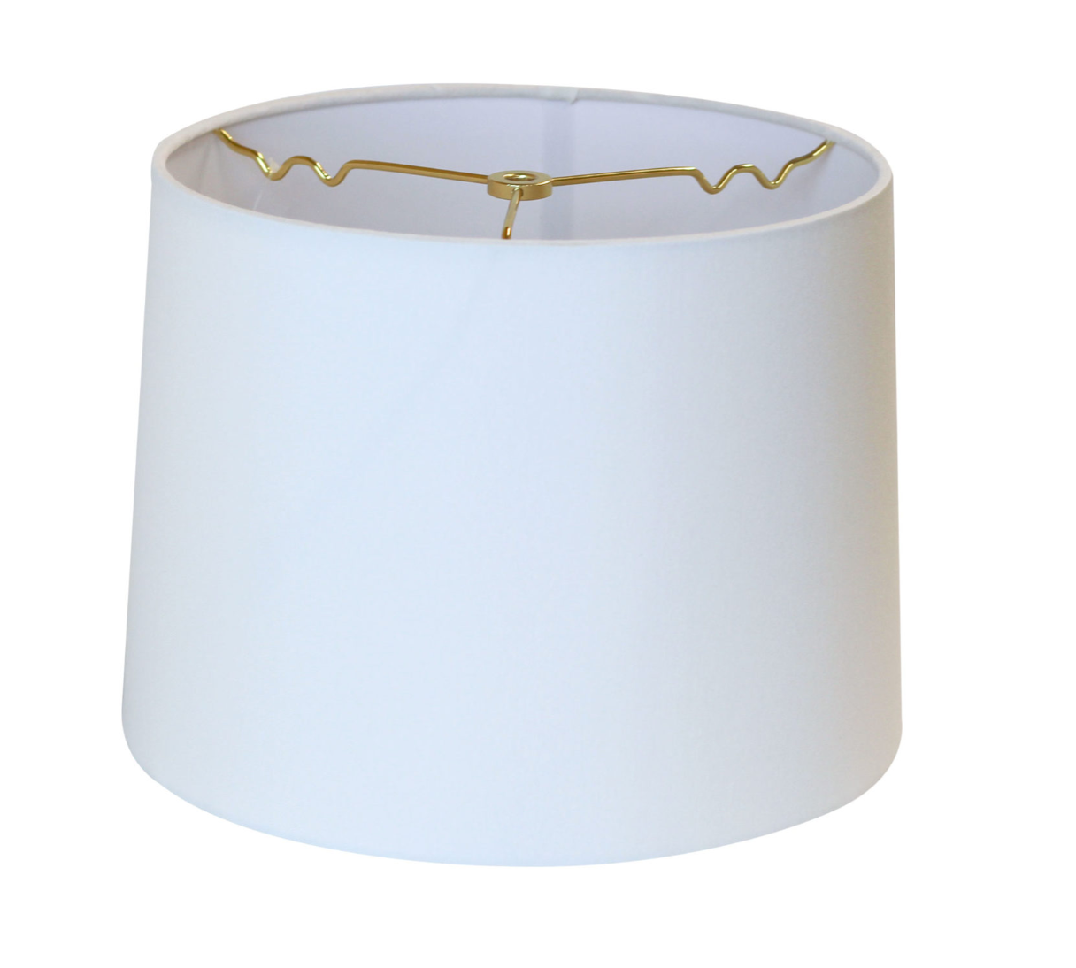 SL134 White Innsbruck Rolled Edge Drum Hardback Shade