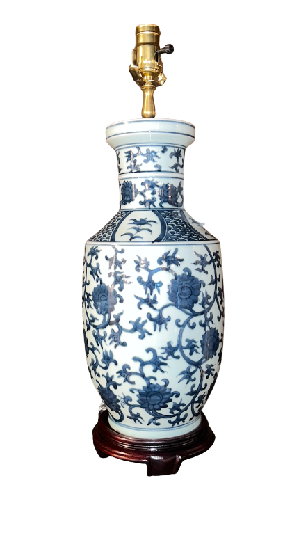 Handmade Porcelain Table Lamp (excluding shade)