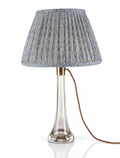 Fermoie Modified Empire Linen Shade in Light Blue Popple