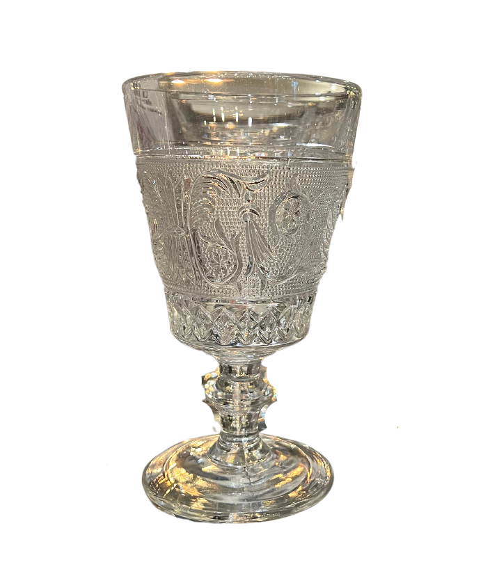 Vintage Wine Glass