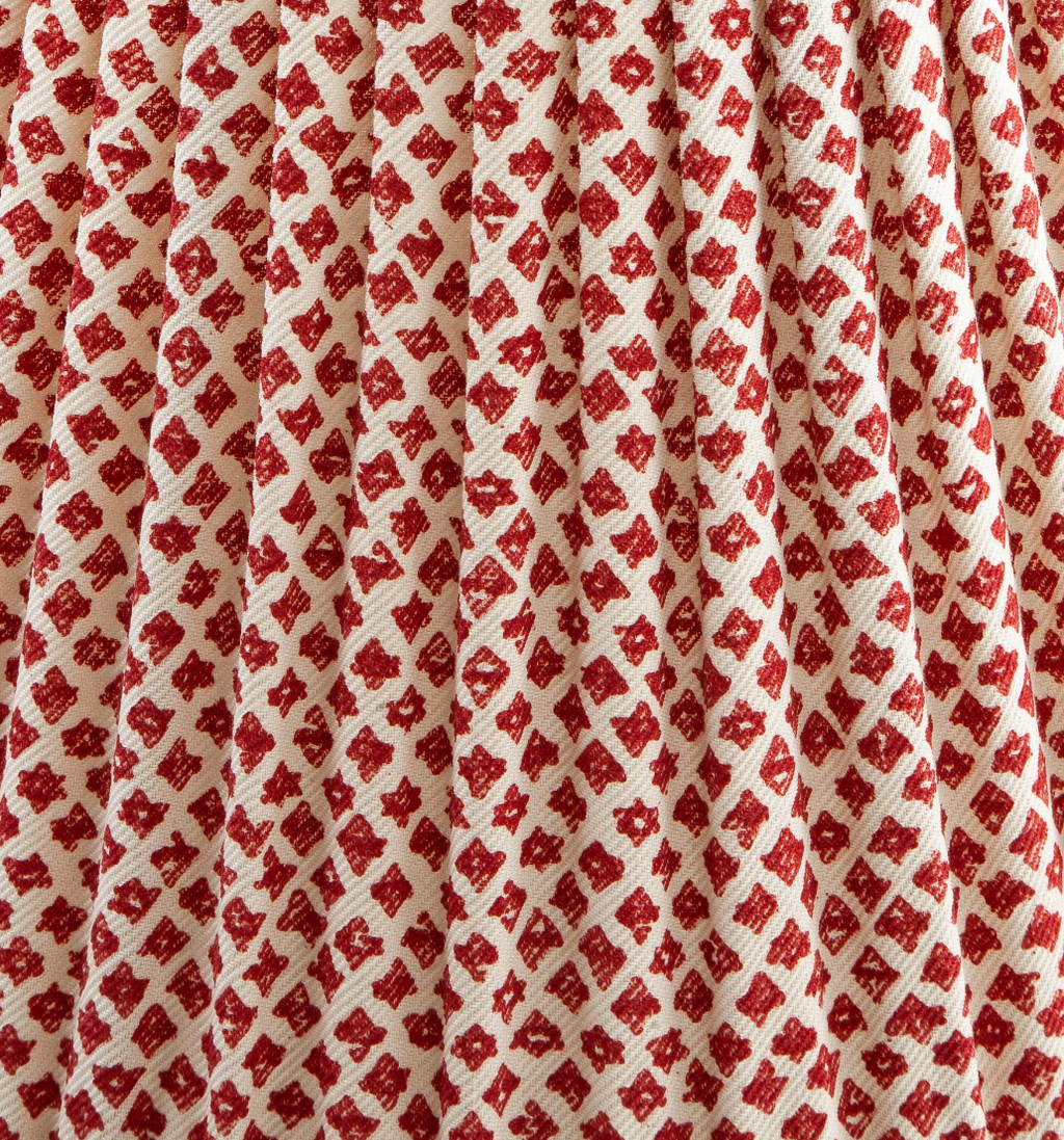 Fermoie Modified Empire Cotton Shade in Red Marden