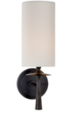 Drunmore Single Sconce with Linen Shade