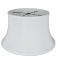 1216 Off-White Anna Floor Lamp Shade With Piping