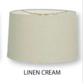 Royal HB610 Cream Linen Hardback Shallow Drum Shade