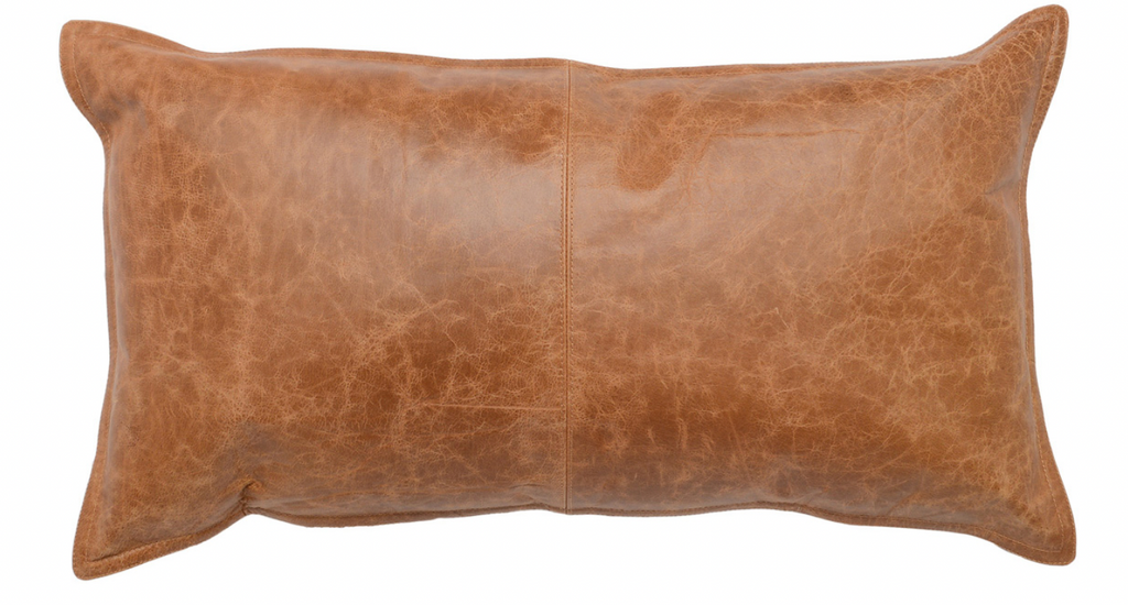 Dumont Leather Lumbar Pillow