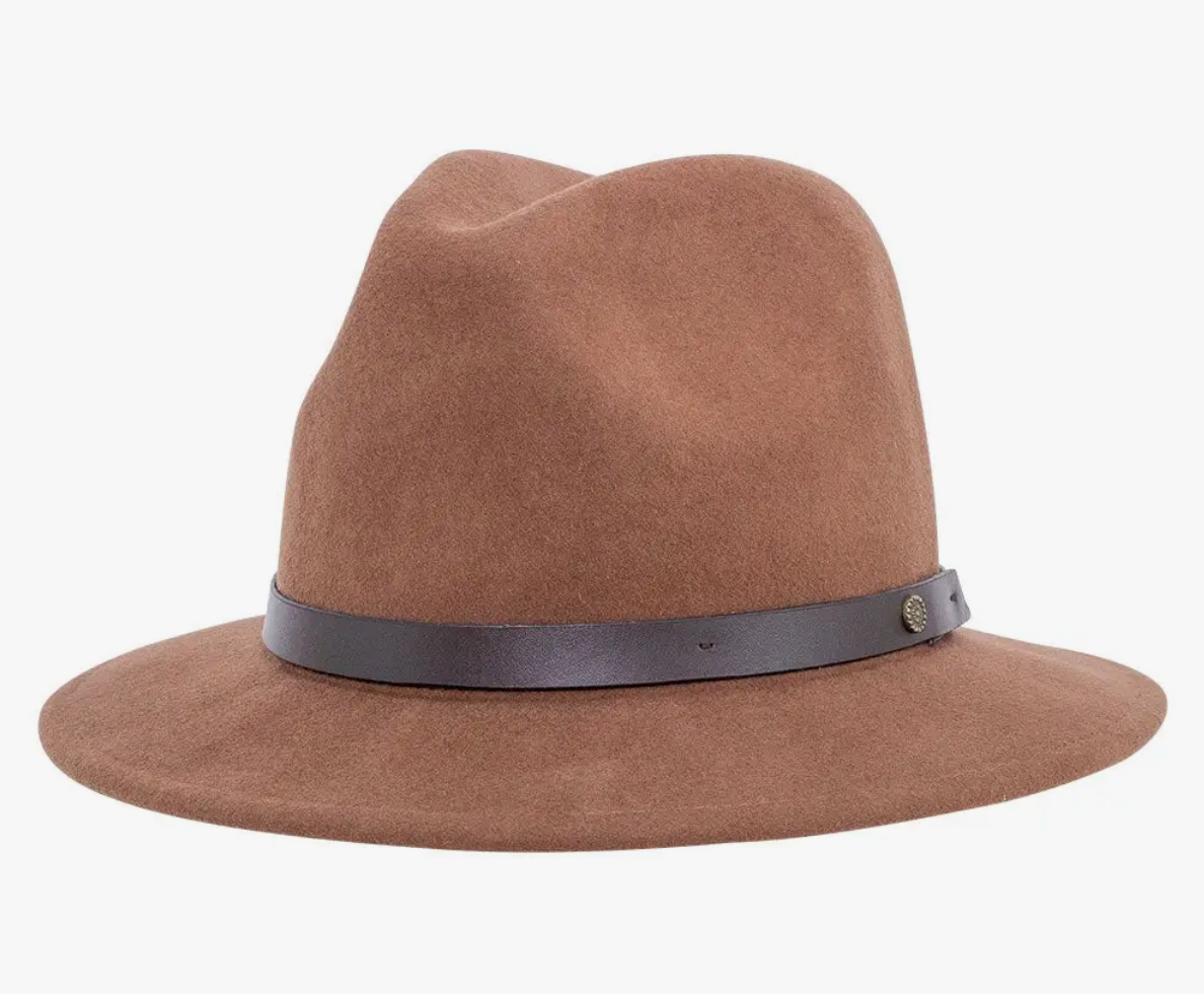 McQueen - Womens Felt Fedora Hat