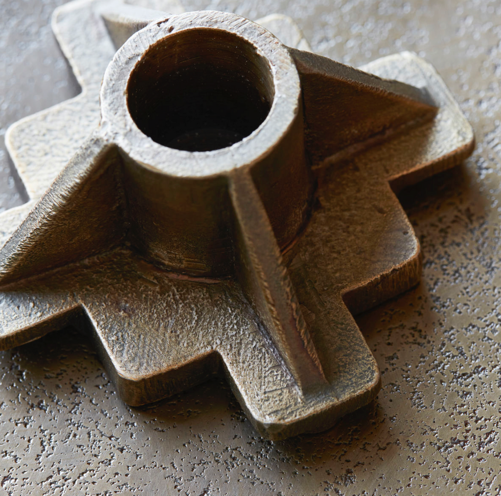Cast Candle Holder by Society in Lifestyle