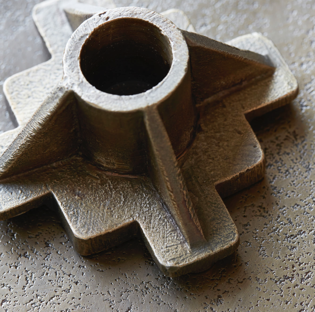 Cast Candle Holder by Society in Lifestyle