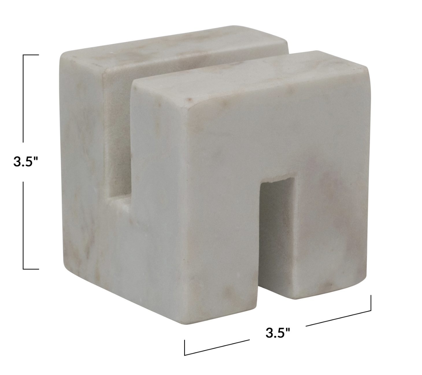 Puzzle Piece Marble Bookend