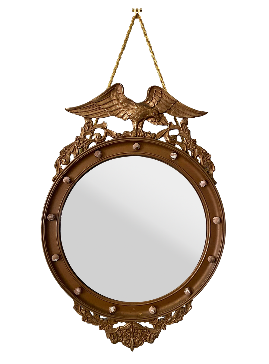 Federal Convex Wood Mirror