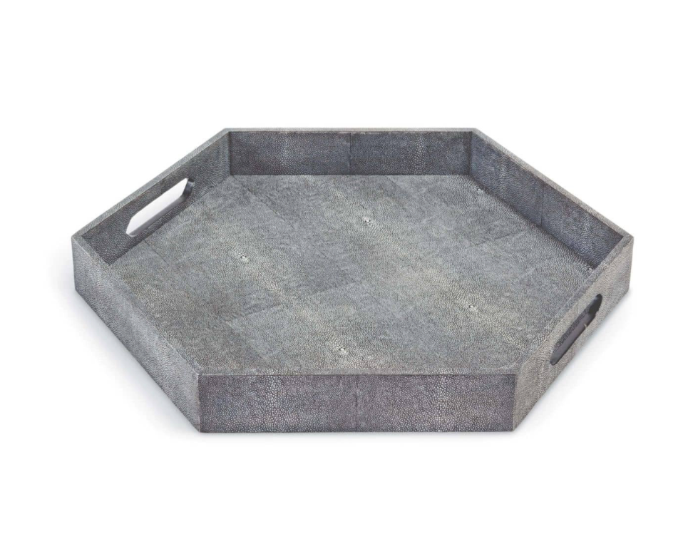 Shagreen Hex Tray