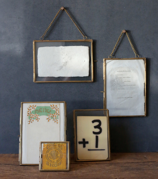 Brass and Glass Photo Frame